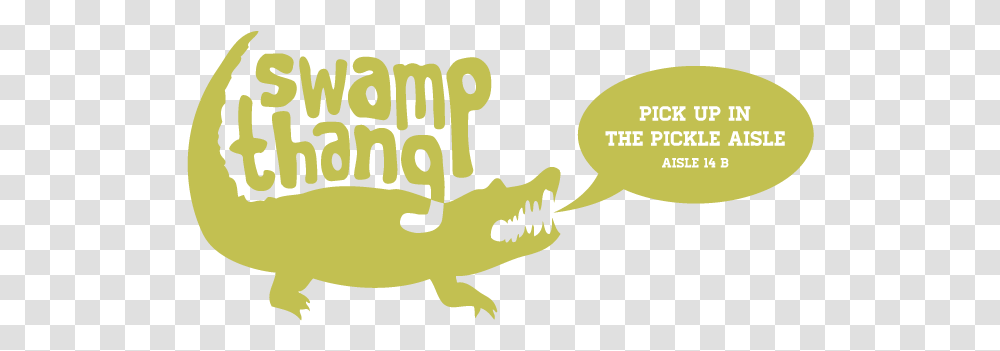 Swamp Thang Pickle Co Rsvp, Animal, Amphibian, Wildlife, Reptile Transparent Png