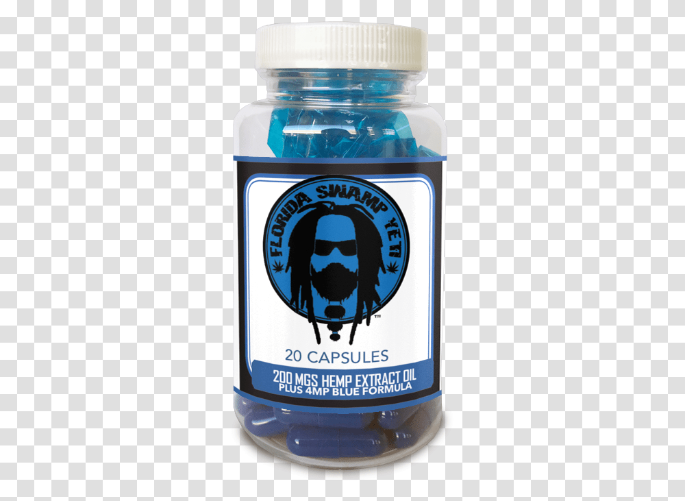 Swamp Yeti Blue Formula Jar, Absinthe, Liquor, Alcohol, Beverage Transparent Png