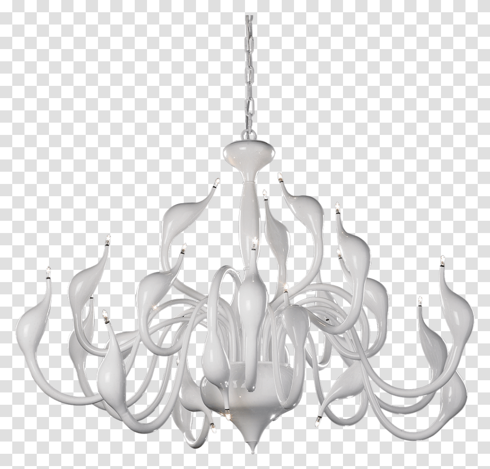 Swan 24 Light Pendant Chandelier, Lamp Transparent Png