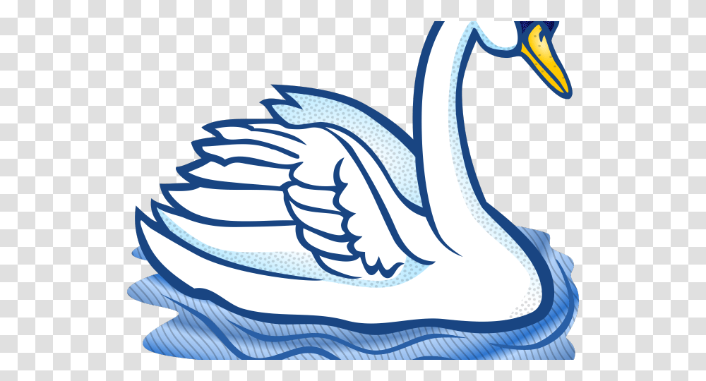 Swan Black And White Clipart, Water, Sea, Outdoors Transparent Png