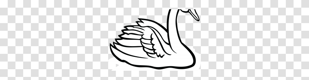 Swan Clipart Image, Stencil, Apparel Transparent Png