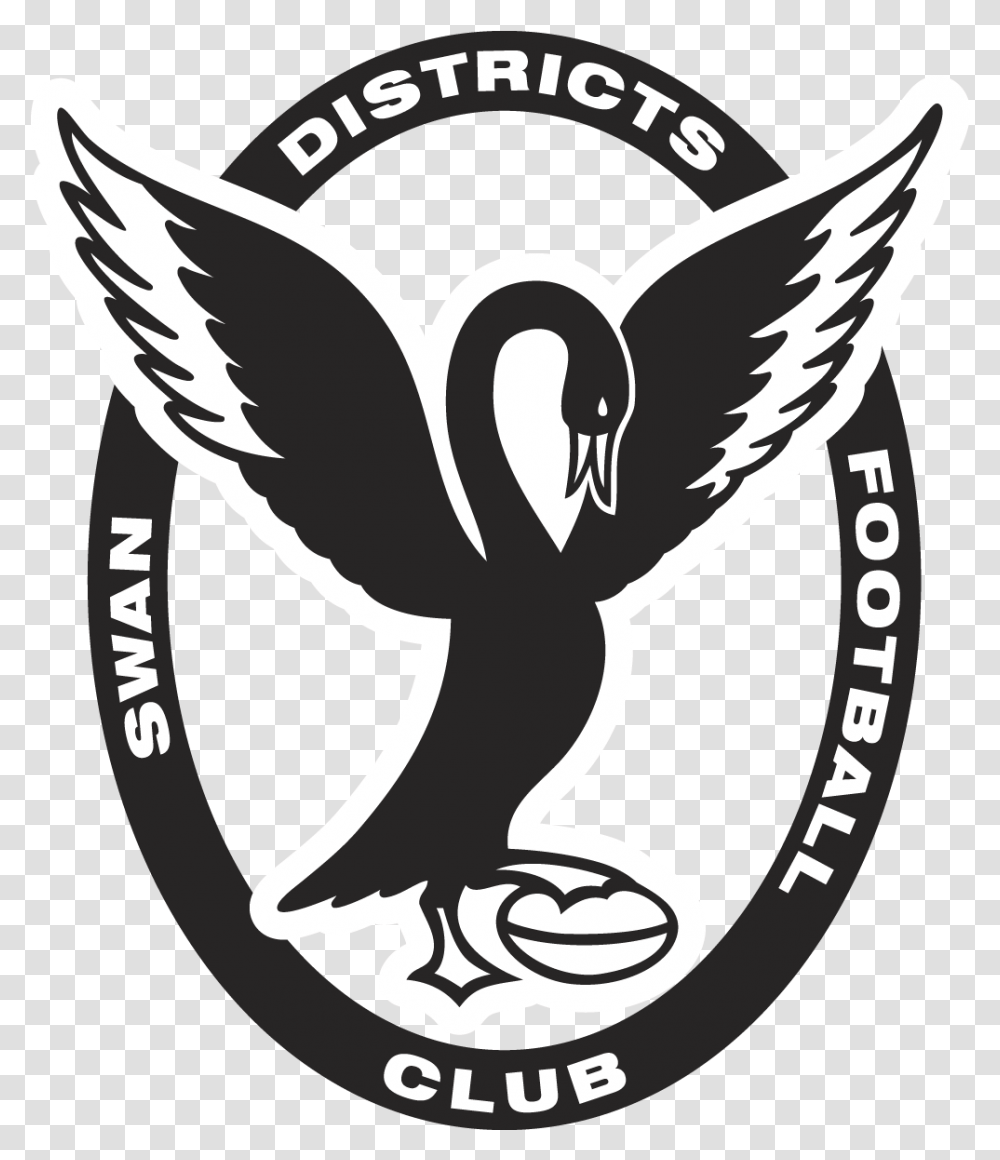 Swan Districts Football Club Swan Districts Football Club, Emblem, Symbol, Stencil, Hook Transparent Png