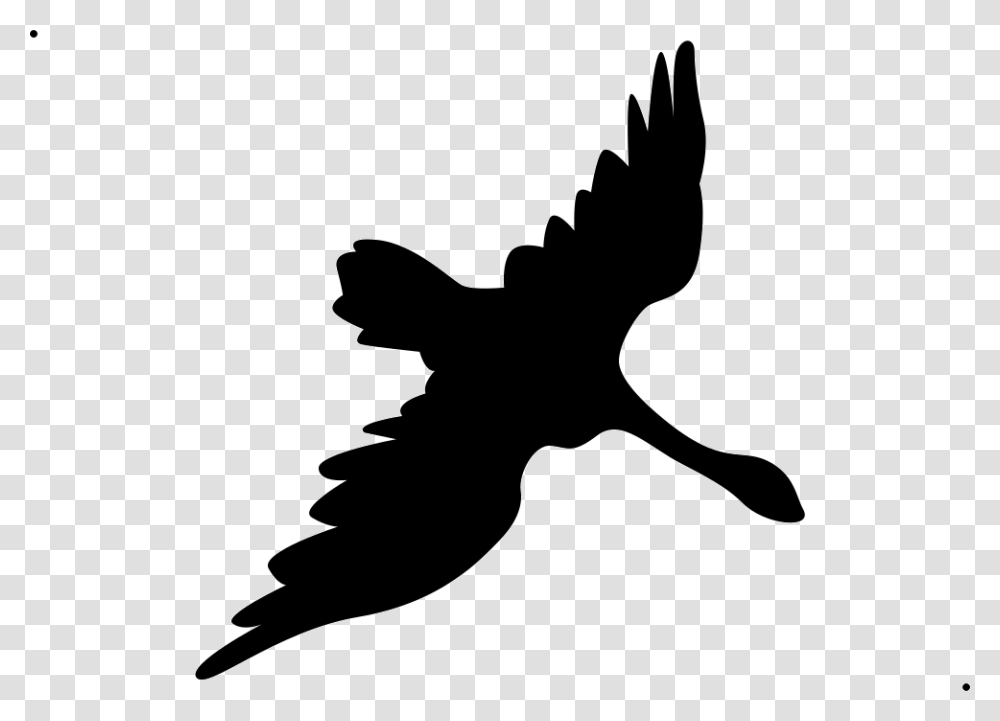 Swan Fill Accipitridae, Silhouette, Flying, Bird, Animal Transparent Png
