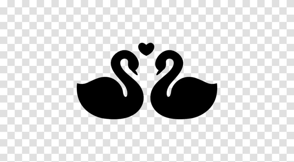 Swan Image Background Arts, Stencil, Silhouette, Footprint, Mustache Transparent Png