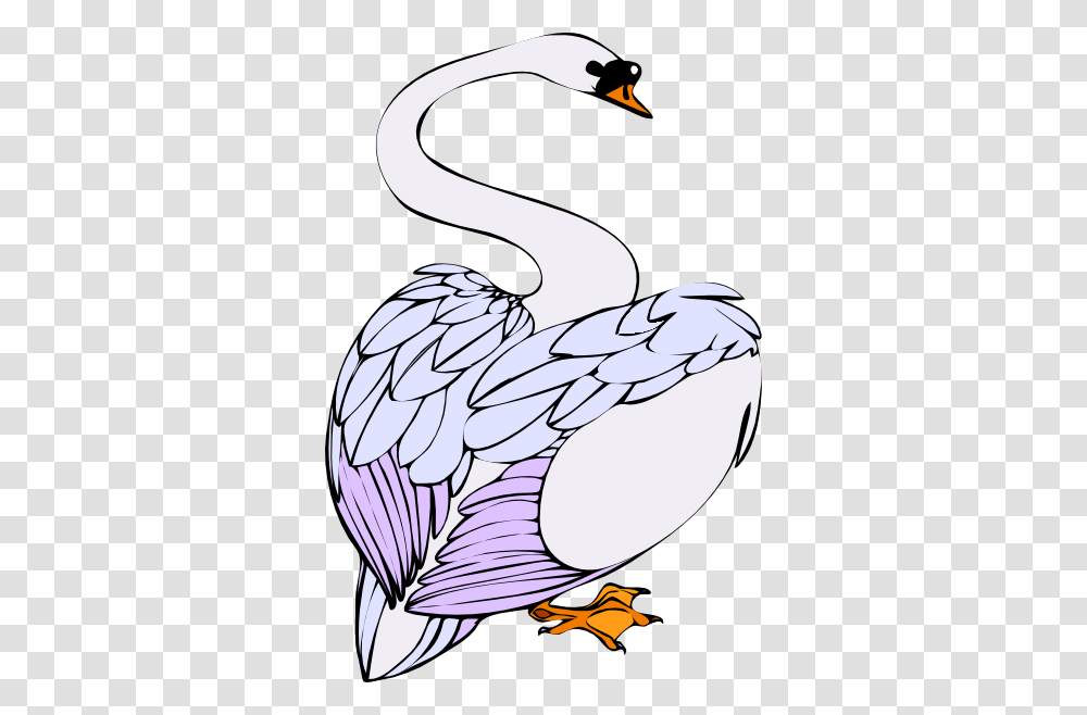 Swan Making A Heart Clip Art, Animal, Bird, Waterfowl, Flamingo Transparent Png