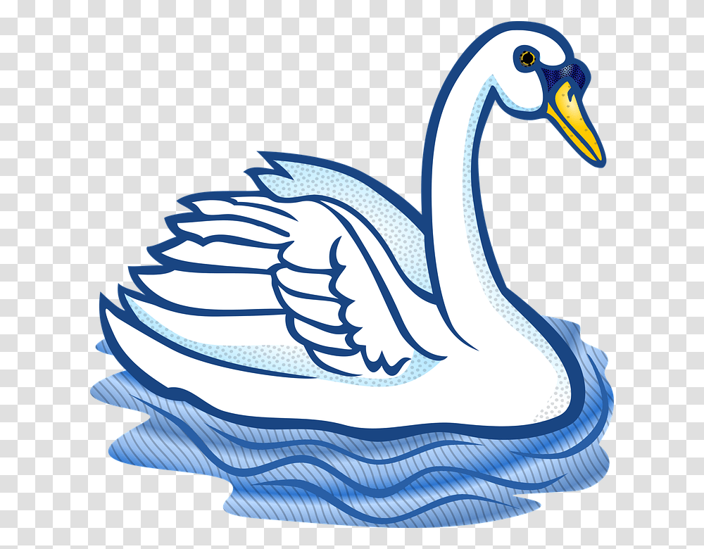 Swan Vector Clipart Clip Art Images, Bird, Animal, Waterfowl, Jay Transparent Png