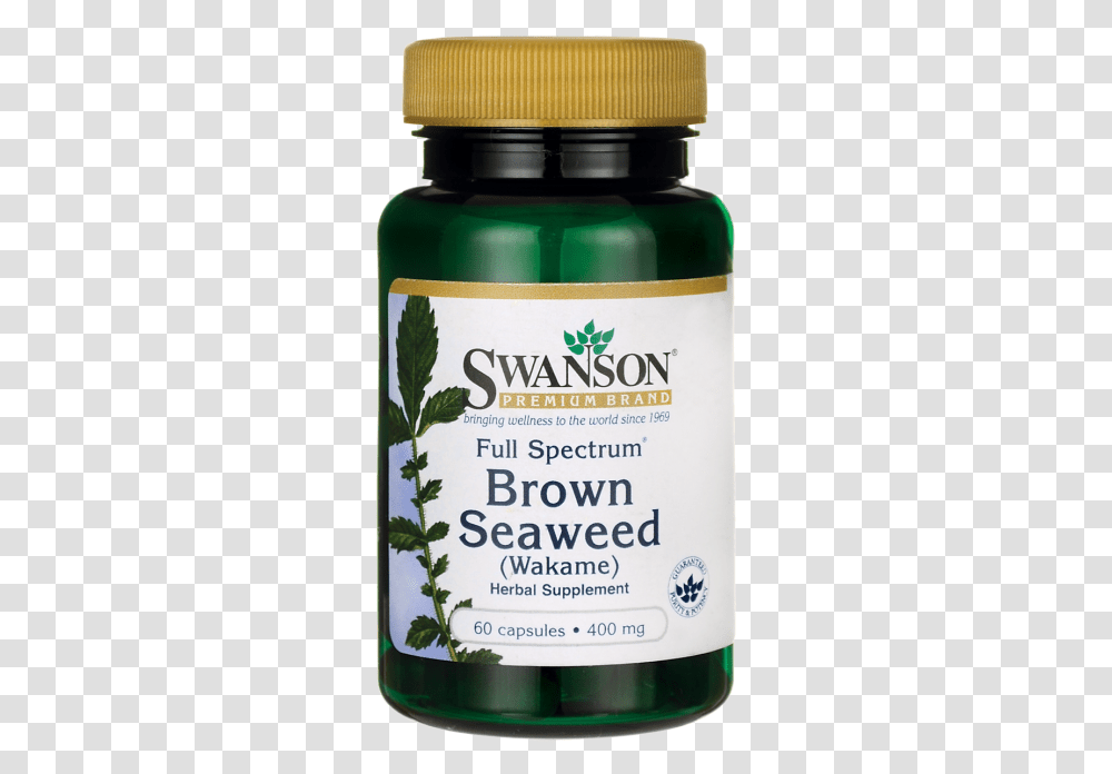 Swanson Full Spectrum Brown Seaweed 400 Mg 60 Caps Black Sesame Oil, Bottle, Cosmetics, Aftershave, Beer Transparent Png