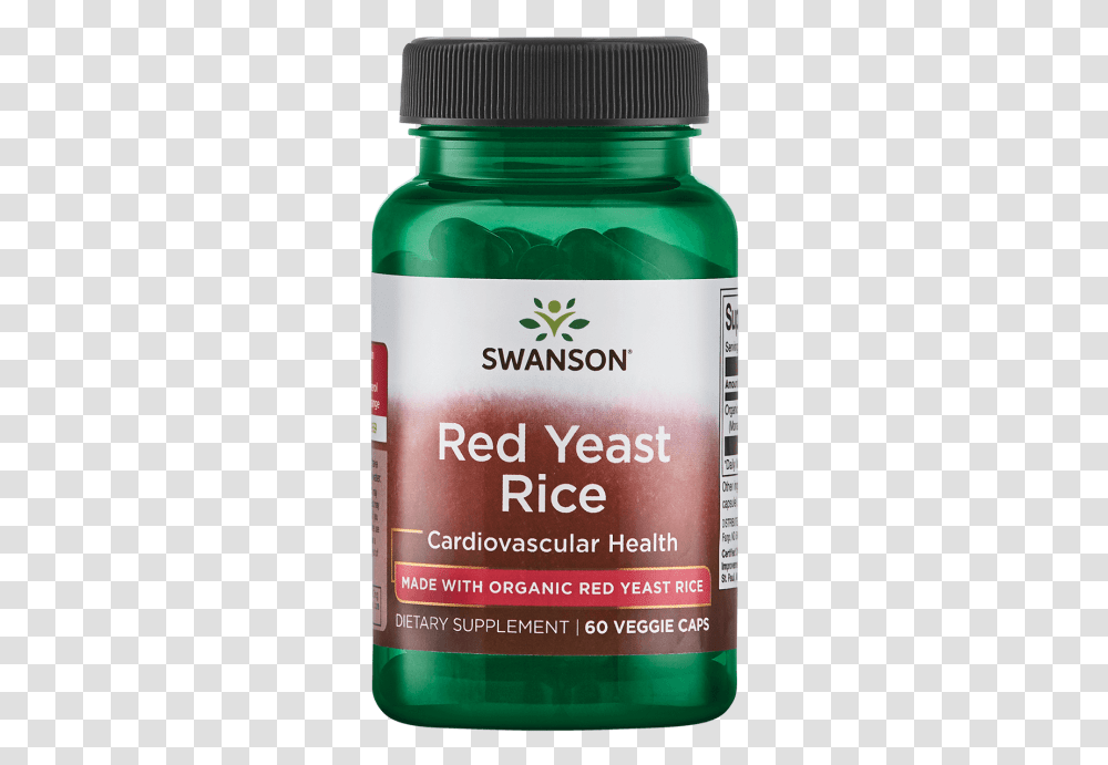 Swanson Red Yeast Rice Made With Organic Red Yeast Uc Ii Collagen, Book, Bottle, Cosmetics, Plant Transparent Png