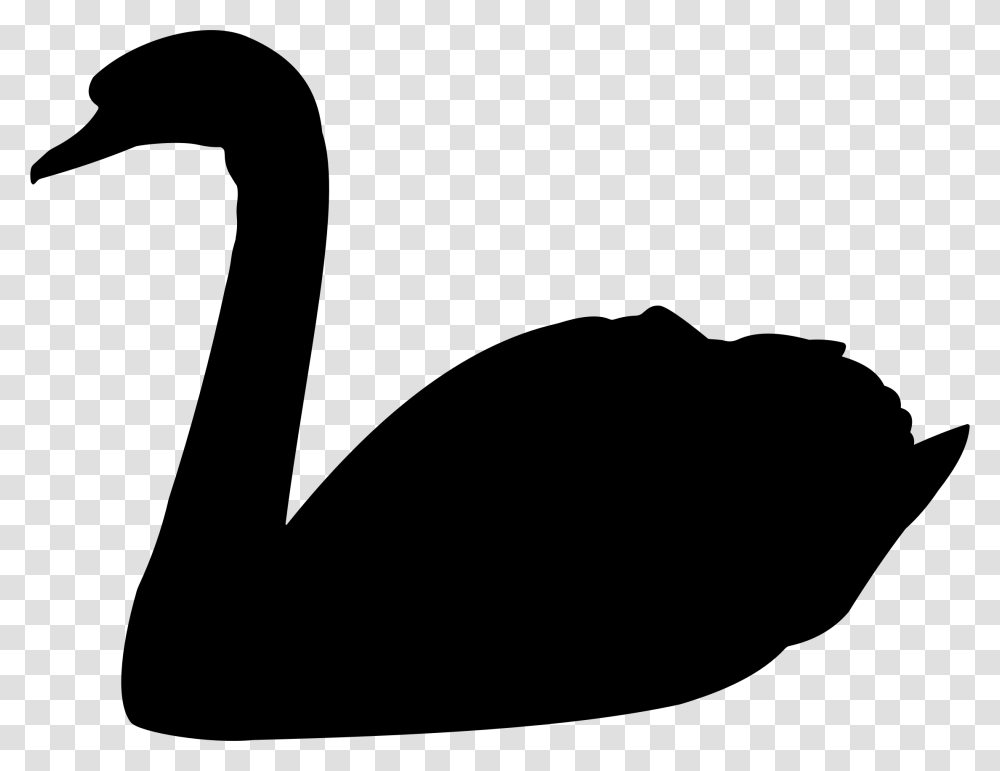 Swanwater Birdneck Swan Silhouette, Gray, World Of Warcraft Transparent Png
