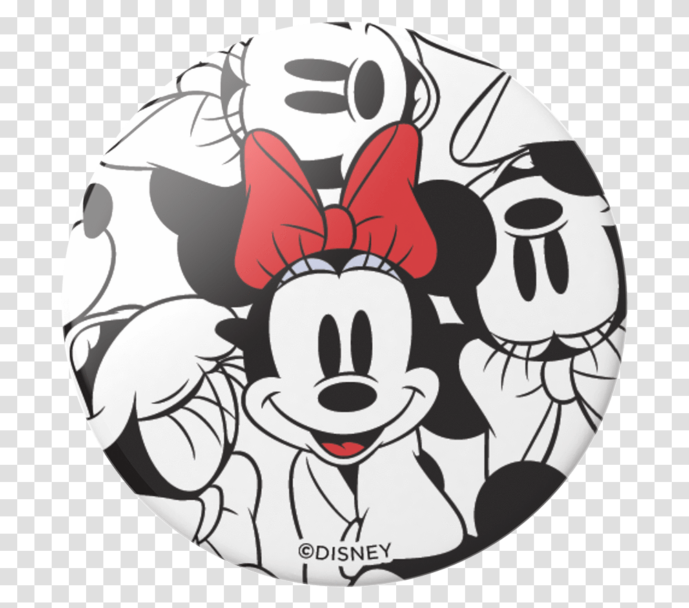 Swappable Disney Minnie Classic Pattern Popsockets Popsocket Minnie Mouse, Dish, Meal, Food, Label Transparent Png