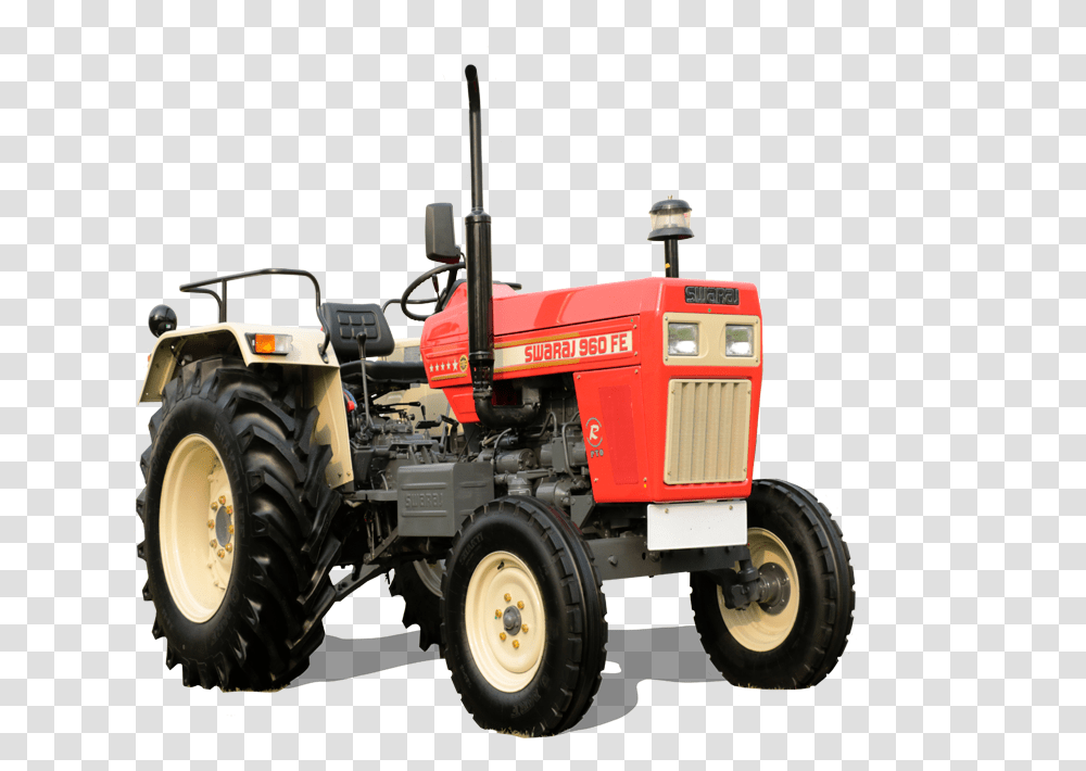 Swaraj Tractor 960 Fe, Vehicle, Transportation, Wheel, Machine Transparent Png