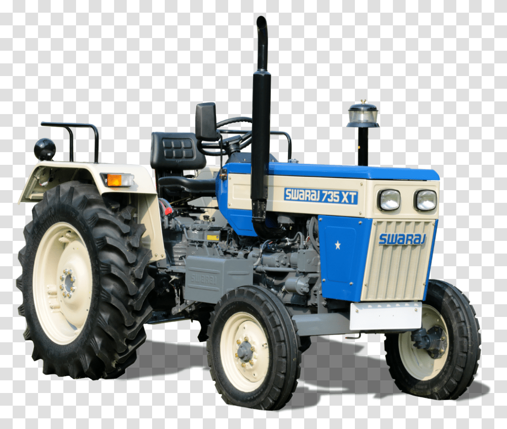 Swaraj Tractor File Swaraj Tractor 735 Xt, Wheel, Machine, Vehicle, Transportation Transparent Png