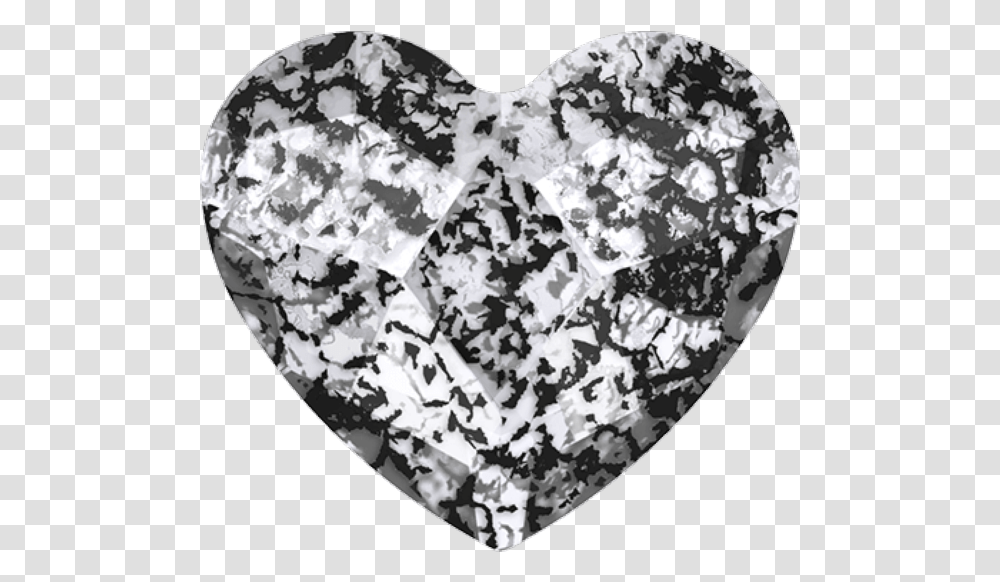 Swarovski 2808 Heart Flat Back Crystal Black Patina Heart, Diamond, Gemstone, Jewelry, Accessories Transparent Png