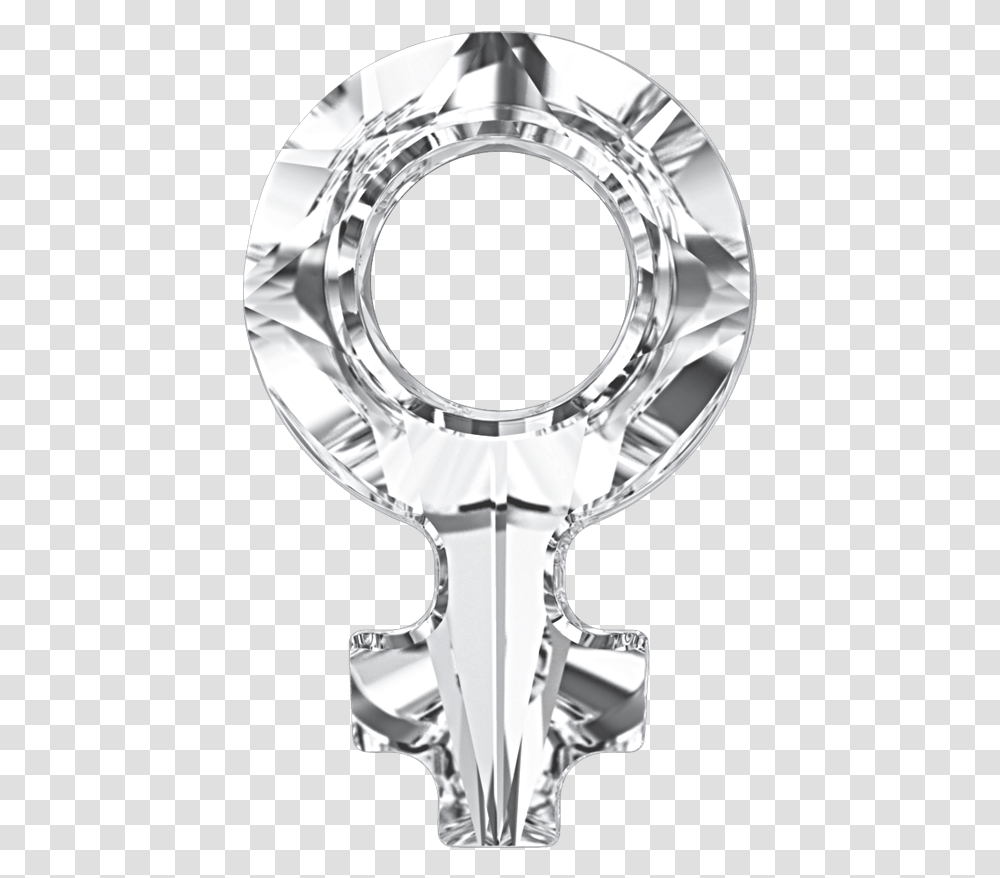 Swarovski 4876 Female Symbol Fancy Stone 30x19mm Crystal Circle, Wristwatch, Glass, Diamond, Gemstone Transparent Png