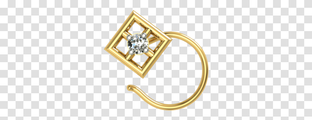 Swarovski Crystal Diamond Nose Pin Engagement Ring, Accessories, Accessory, Jewelry, Gold Transparent Png
