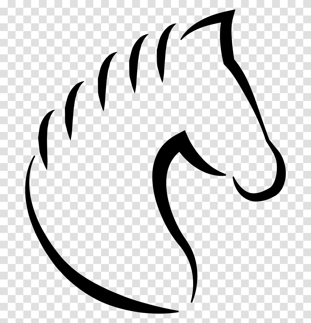 Swashes Vector Dog Tail Contorno De Cavalo, Stencil, Label, Hand Transparent Png