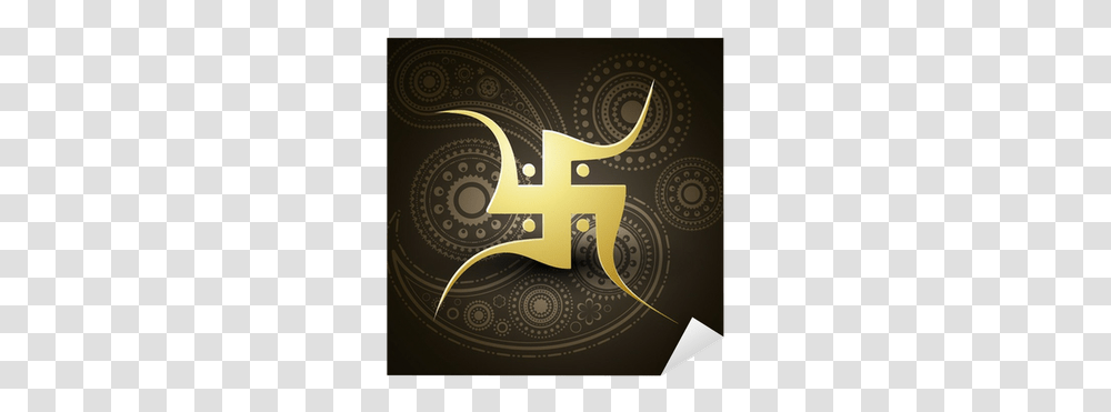 Swastik Symbol Sticker Pixers We Swastika, Text, Graphics, Art, Label Transparent Png