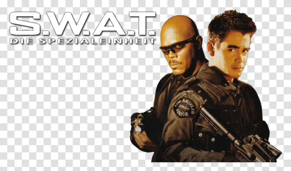 Swat 2003 Movie Poster, Person, Military Uniform, Weapon, Advertisement Transparent Png