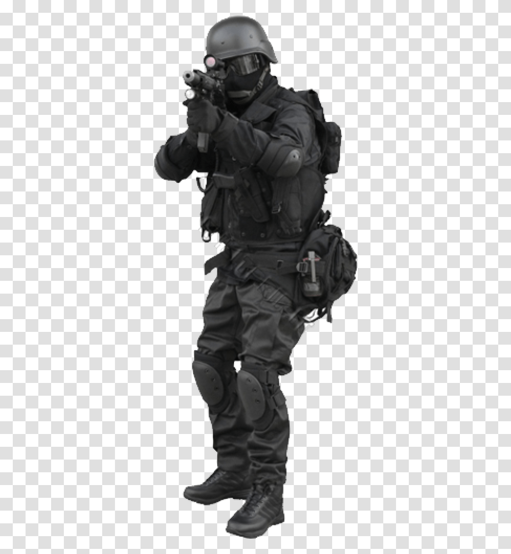 Swat, Helmet, Person, Military Uniform Transparent Png