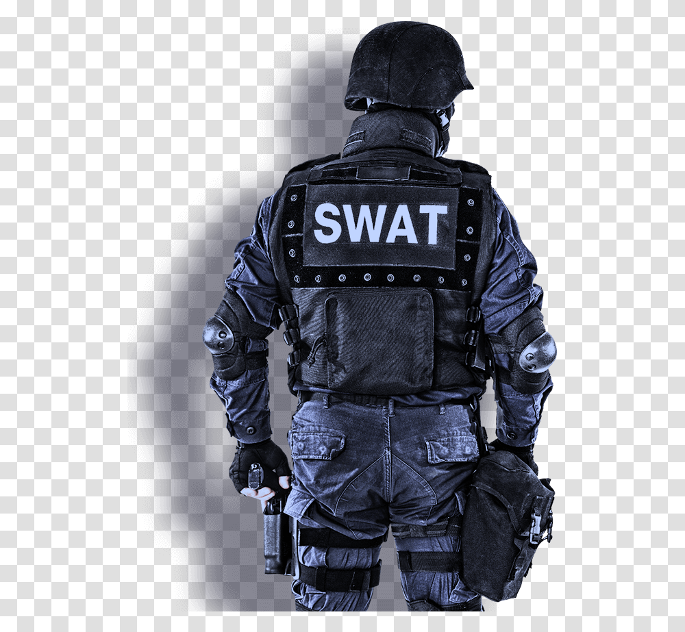 Swat Imagem Swat, Person, Helmet, Jacket Transparent Png
