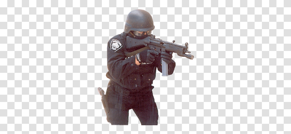 Swat, Person, Helmet, Gun Transparent Png