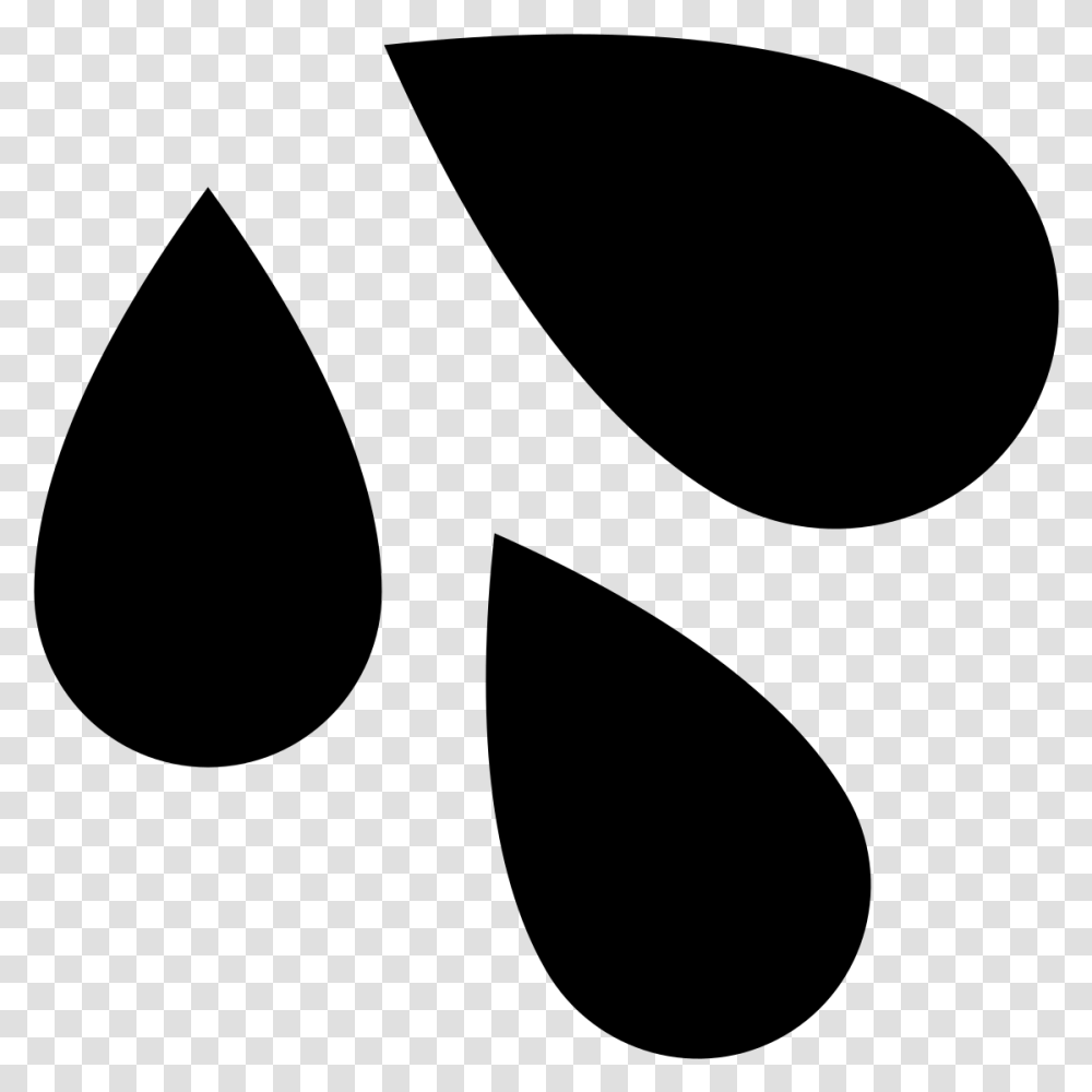 Sweat Droplets Emoji Black, Gray, World Of Warcraft Transparent Png