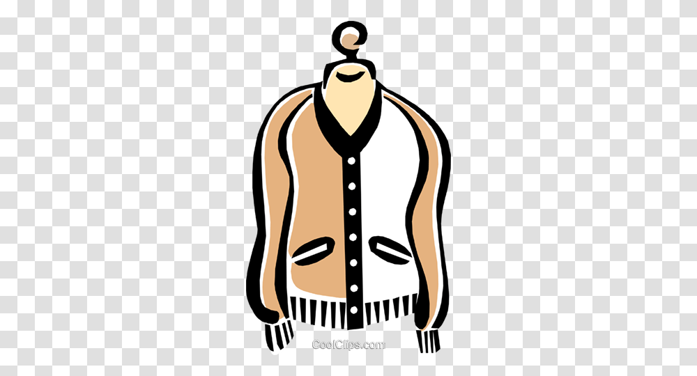 Sweater Royalty Free Vector Clip Art Illustration, Apparel, Jacket, Coat Transparent Png