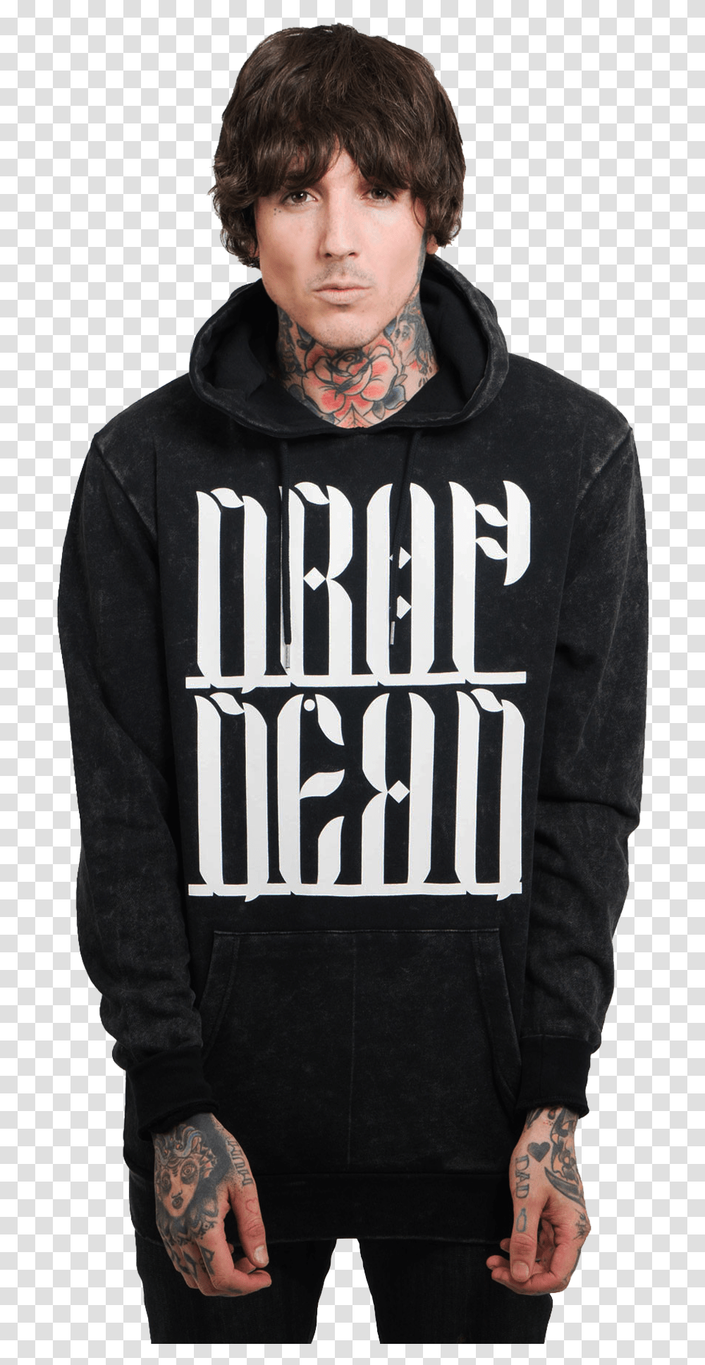 Sweatshirt Drop Dead, Apparel, Sweater, Sleeve Transparent Png