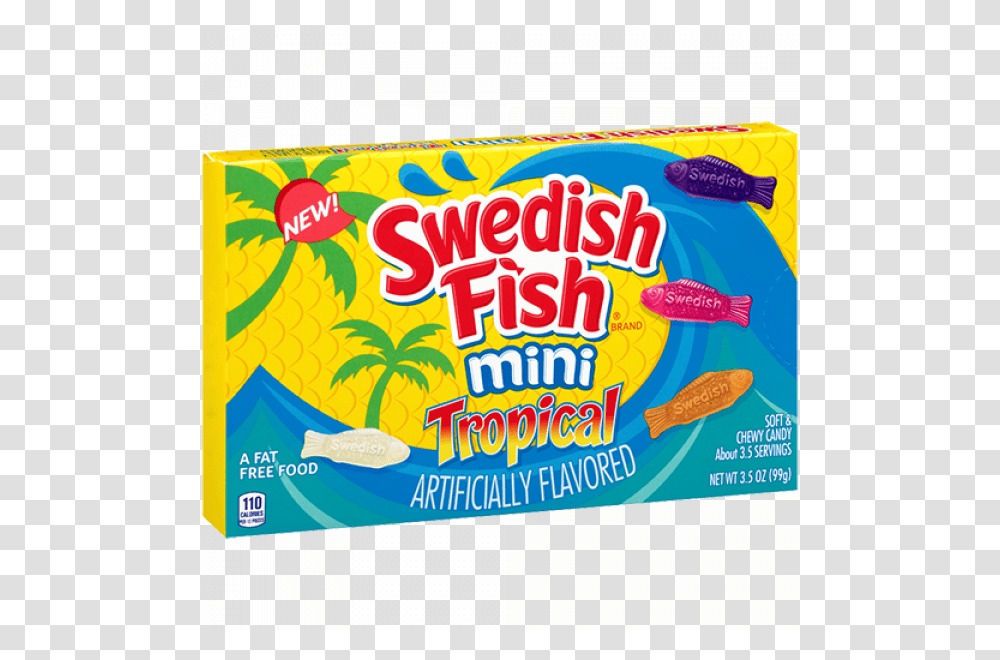 Swedish Fish Swedish Fish Tropical Box, Snack, Food, Sweets, Confectionery Transparent Png
