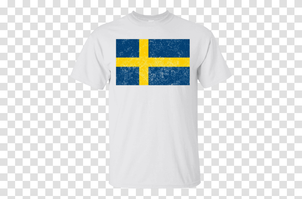 Swedish Flag T Shirt Flag Of Sweden Shirt, Apparel, T-Shirt Transparent Png