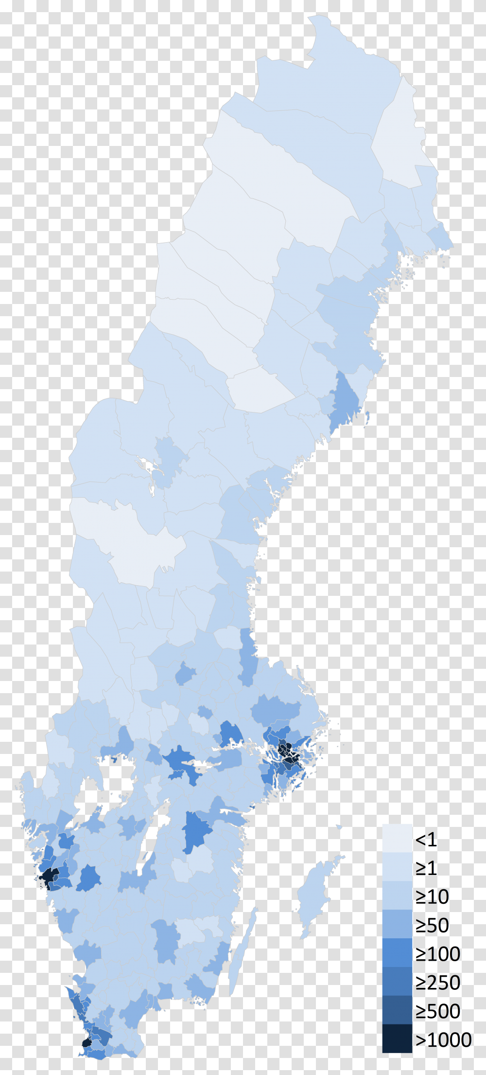 Swedish Population Density 2016 12 31 Sverigekarta Landskap, Animal, Nature, Outdoors, Ice Transparent Png
