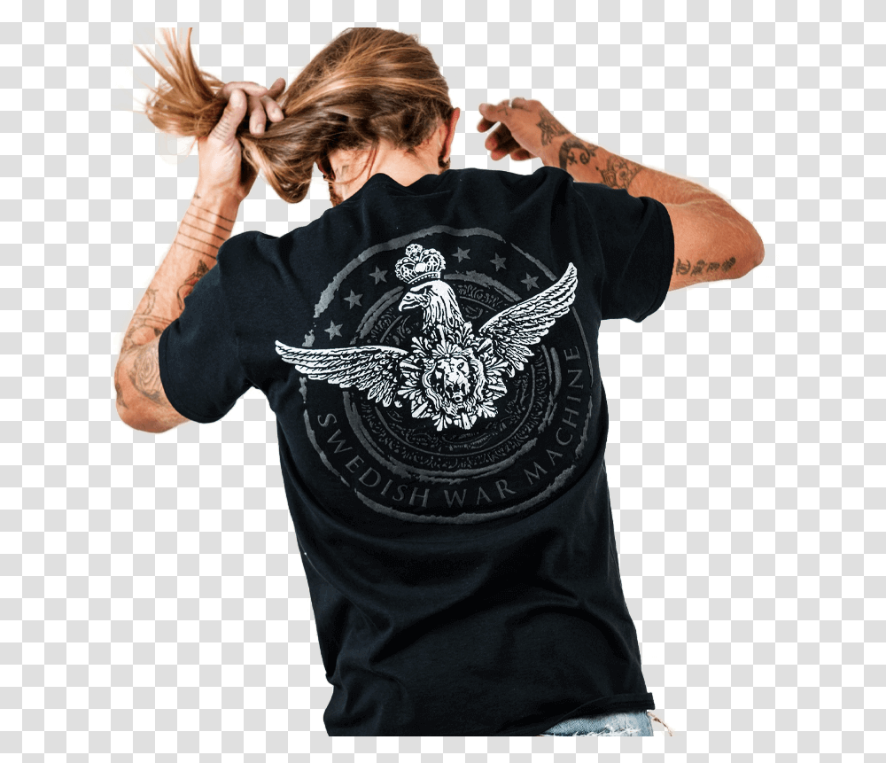Swedish War Machine T Crew Neck, Clothing, Sleeve, Long Sleeve, Person Transparent Png