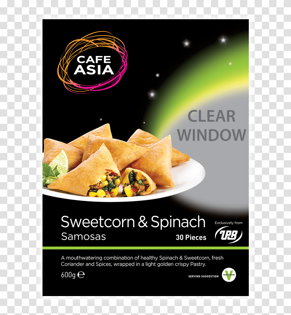 Sweencorn Amp Spinach Samosa Cafe Asia Spring Rolls, Advertisement, Flyer, Poster, Paper Transparent Png