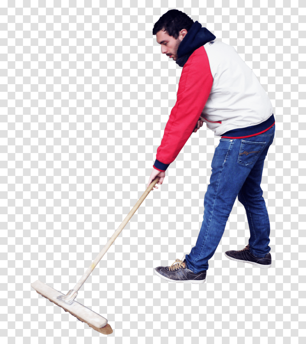 Sweeping Standing Image Man Sweeping, Shoe, Footwear, Apparel Transparent Png