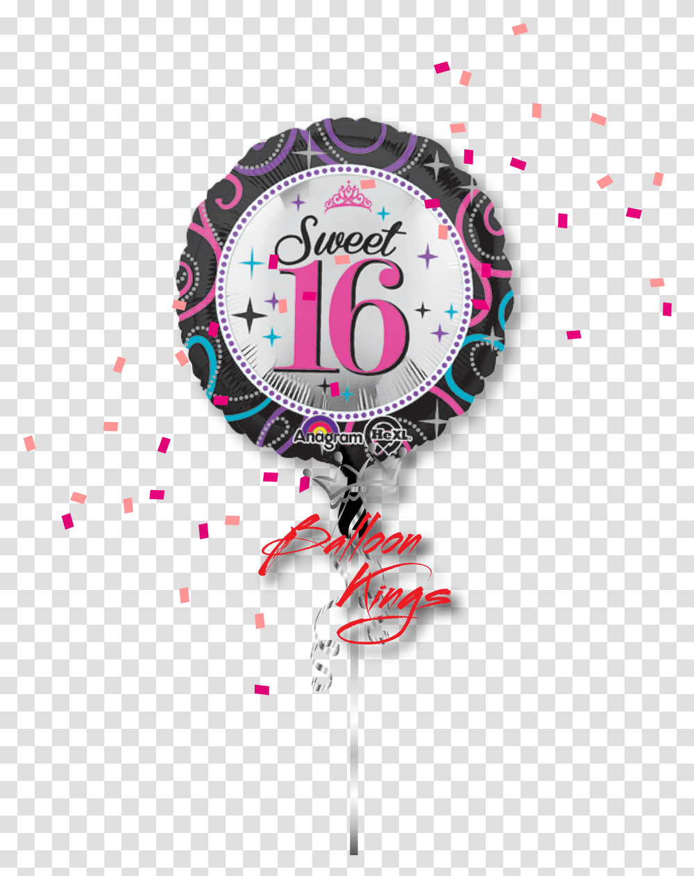 Sweet 16 Round Sweet, Paper, Confetti, Clock Tower, Architecture Transparent Png