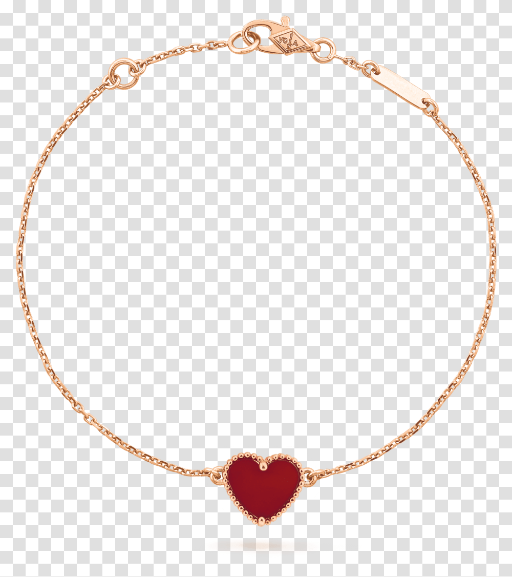 Sweet Alhambra Heart Bracelet Van Cleef Bracelet Rose Gold, Accessories, Accessory, Necklace, Jewelry Transparent Png