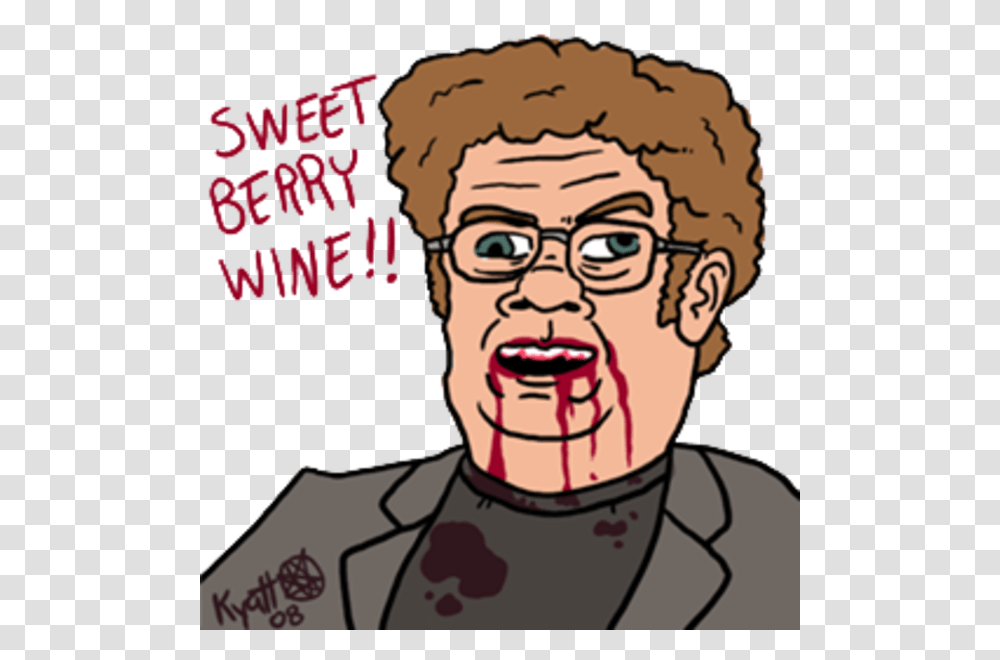 Sweet Berry Wine Ac 8 John C Dr Steve Brule Wine, Face, Person, Head, Teeth Transparent Png