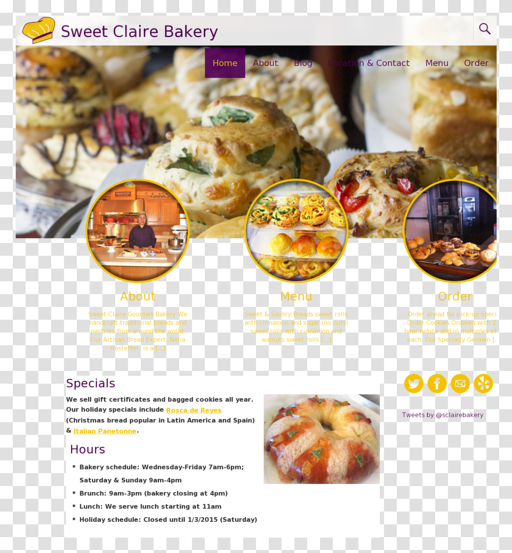 Sweet Claire Gourmet Bakery Competitors Revenue And Pastry, Poster, Advertisement, Flyer, Paper Transparent Png