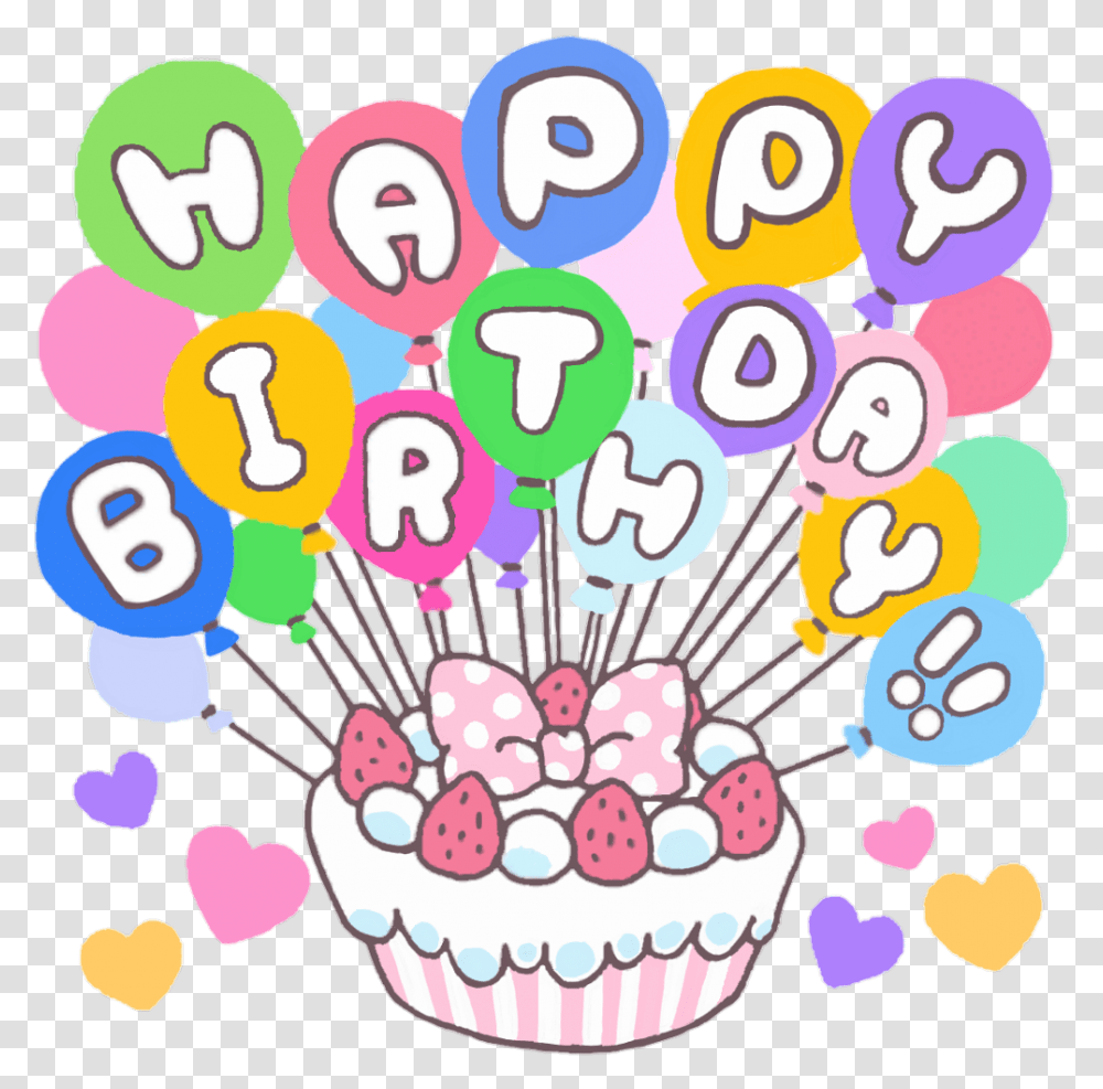 Sweet Cute Happybirthday Birthday Party Birthdaycake, Number, Sweets Transparent Png