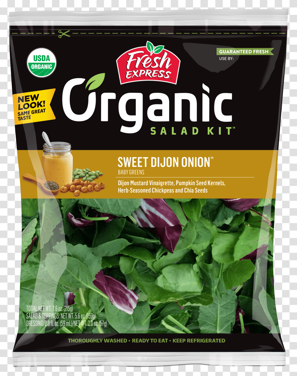 Sweet Dijon Onion Organic Salad Kit Fresh Express Salad Transparent Png