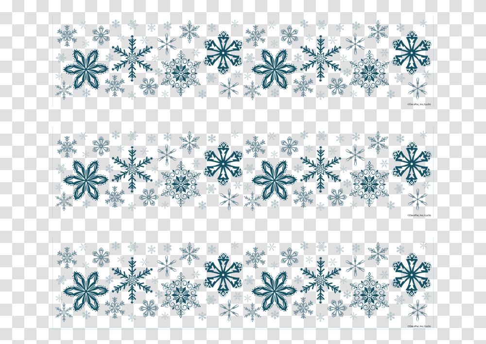 Sweet Life Snowflakes Photo Cake, Rug, Pattern, Ice, Outdoors Transparent Png