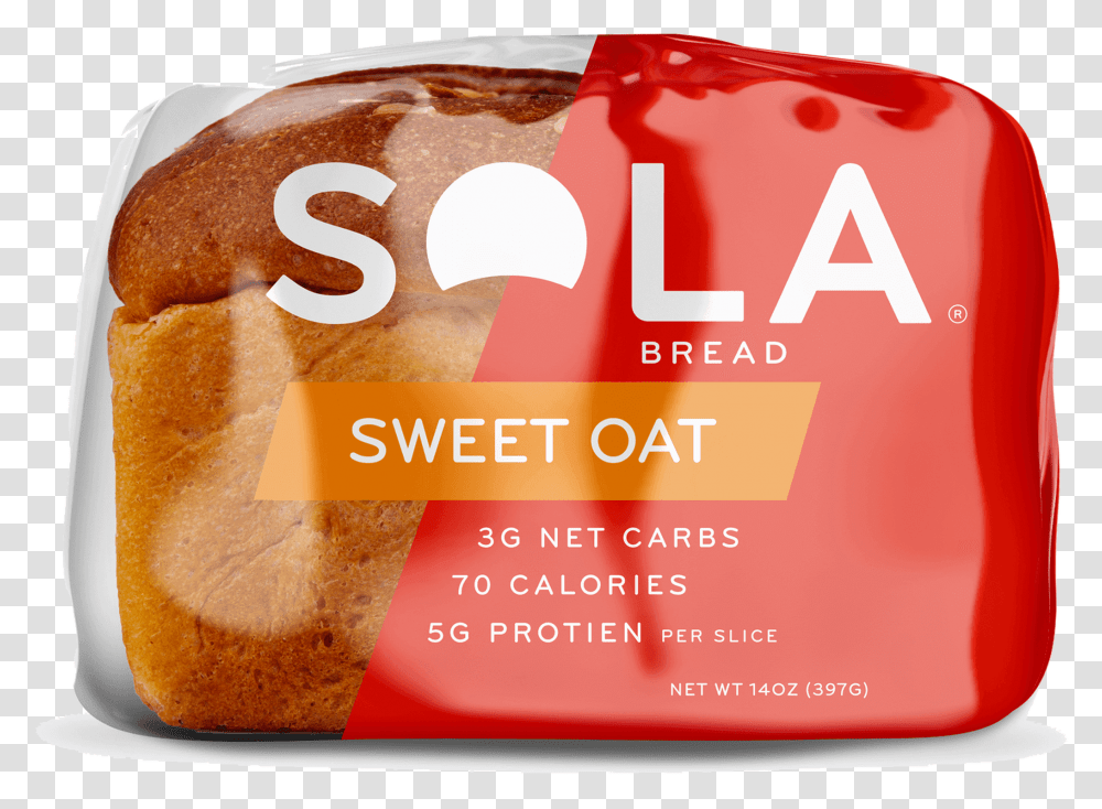 Sweet Oat Sola Bread Flat Potato Bread, Food, Ketchup, Bun, Toast Transparent Png