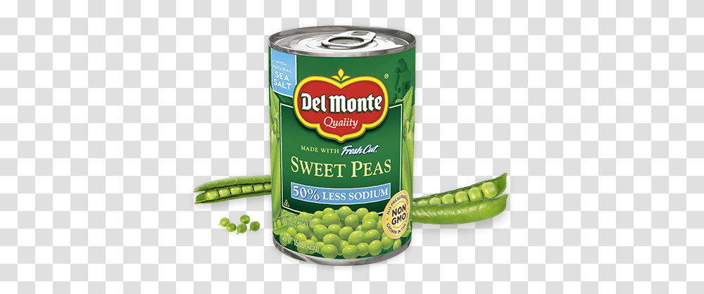 Sweet Peas Low Sodium Monte, Plant, Vegetable, Food, Tin Transparent Png