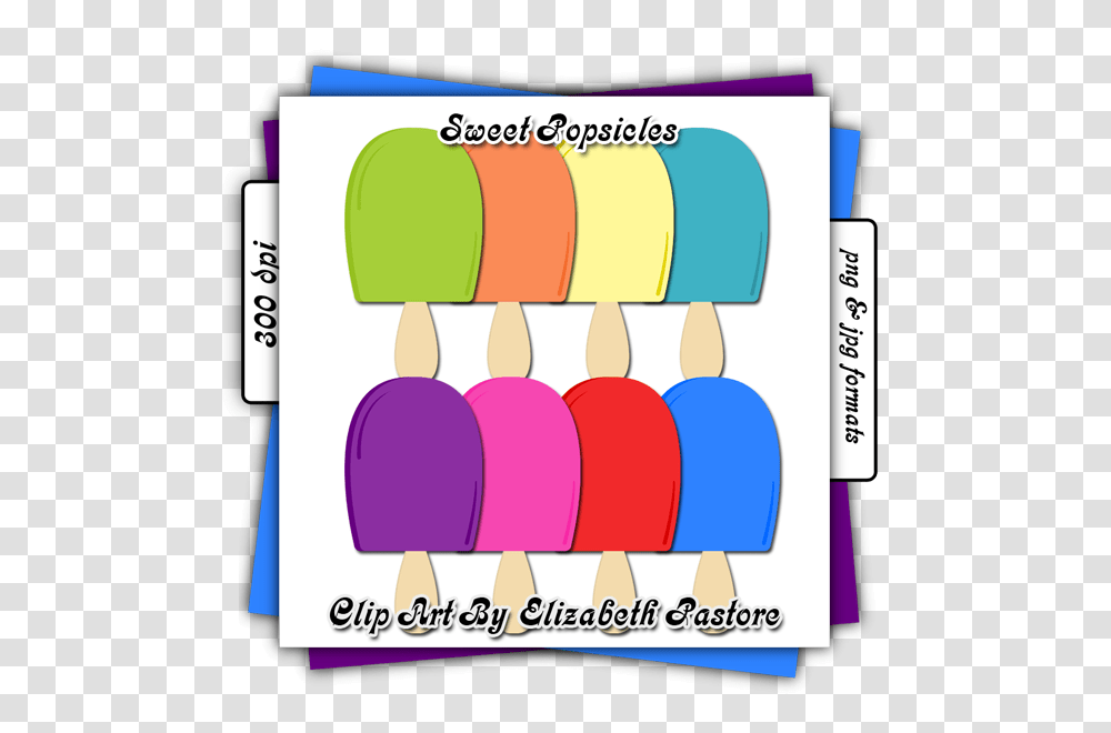 Sweet Popsicle Clip Art Consist Of Different Popsicles Lime, Poster, Advertisement, Word Transparent Png