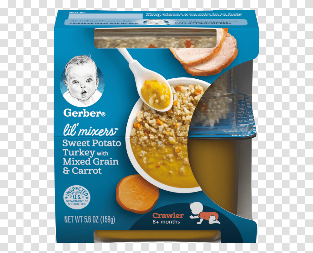 Sweet Potato Turkey With Mixed Grain Amp Carrot Gerber Baby Food Stages, Plant, Produce, Orange, Citrus Fruit Transparent Png