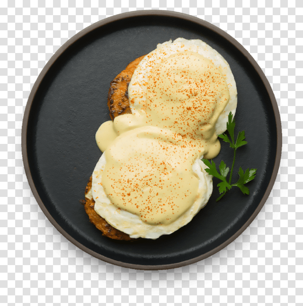 Sweet Potato Veggie Benedict Dish, Meal, Food, Bread, Ice Cream Transparent Png