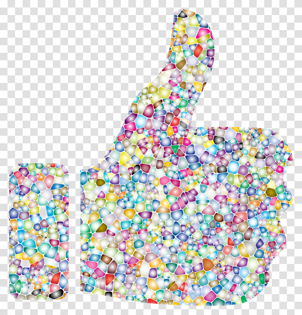 Sweet Tiled Thumbs Up Clip Arts Thumbs Up Background, Quilt, Sprinkles, Bead, Accessories Transparent Png