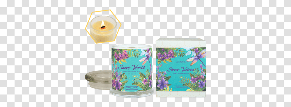Sweet Violets Jar Candle Candle, Paper, Towel, Paper Towel, Tissue Transparent Png