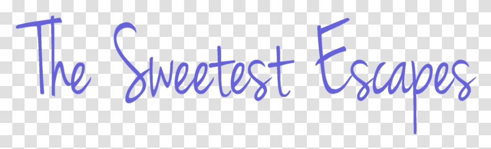 Sweetest Escapes Font Logo Purple2 Calligraphy, Alphabet, Label, Word Transparent Png