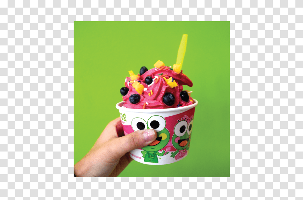 Sweetfrog Premium Frozen Yogurt, Dessert, Food, Cream, Creme Transparent Png